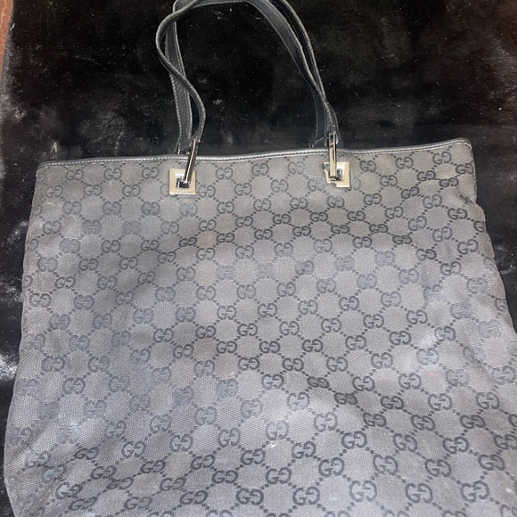 - Gucci GG canvas tote bag black style number 31243 - Picture 12 of 14